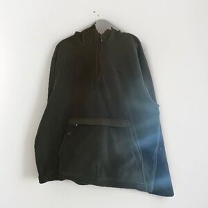 The North Face Campshire Sherpa Black Fleece Pullover Hoodie With Front Pouch XL